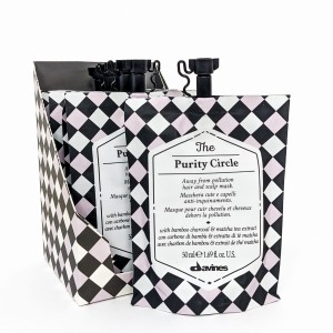 Davines The Purity Circle﻿ - Oczyszczająca maska do włosów 6 x 50 ml