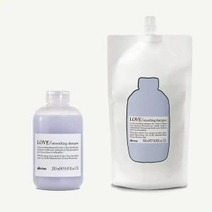Davines LOVE SMOOTH szampon wygładzający do puszących się włosów 250 ml + uzupełnienie 500 ml
