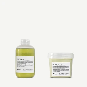 Davines MOMO szampon 250ml, odżywka 250ml - zestaw nawilżający do włosów odwodnionych