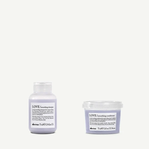 Davines LOVE smooth zestaw - szampon 75ml, odżywka 75ml
