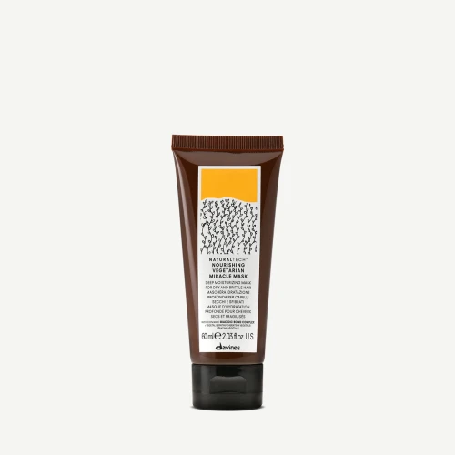 Davines Nourishing Vegetarian Miracle Mask - Maska głęboko nawilżająca do suchych i łamliwych włosów 60 ml