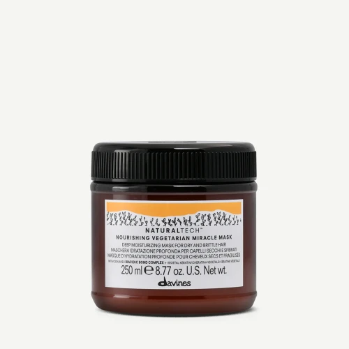 Davines Nourishing Vegetarian Miracle Mask - Maska głęboko nawilżająca do suchych i łamliwych włosów 250 ml