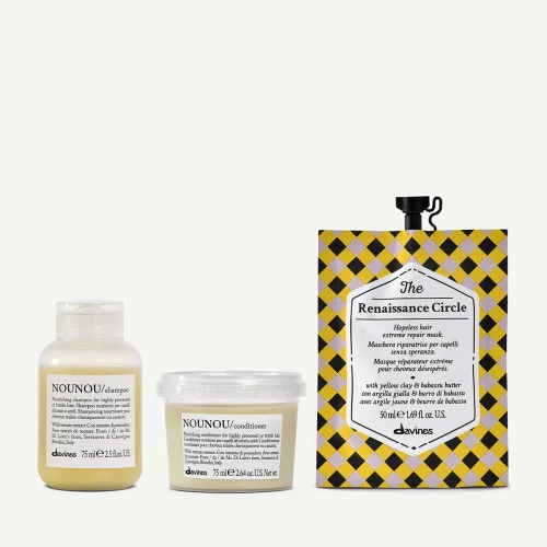 Davines zestaw NOUNOU travel - szampon, odżywka, Renaissance Circle