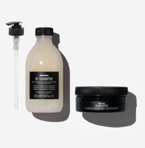 Davines zestaw OI: szampon 280ml z pompką, masło 75ml 