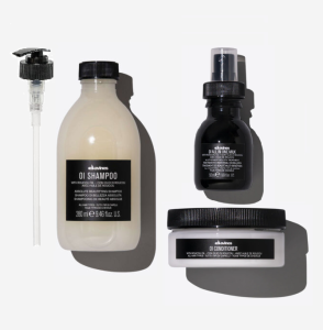 Davines zestaw: szampon z dozownikiem, odżywka 75ml,mleczko 50ml 