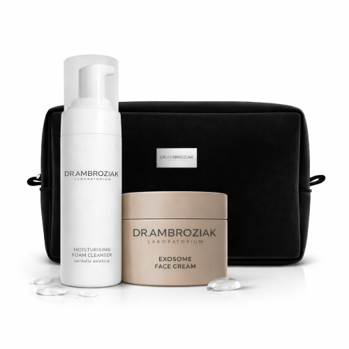 Dr Ambroziak zestaw EXOSOME Face Cream 50ml + Moisturising Foam Cleanser Pianka myjąca 150ml
