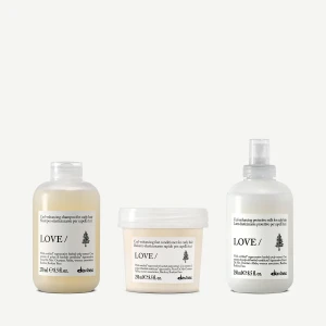 Zestaw Davines New LOVE CURL Shampoo 250 ml + LOVE CURL Conditioner 250 ml + LOVE CURL Hair Milk Enhancer 250 ml