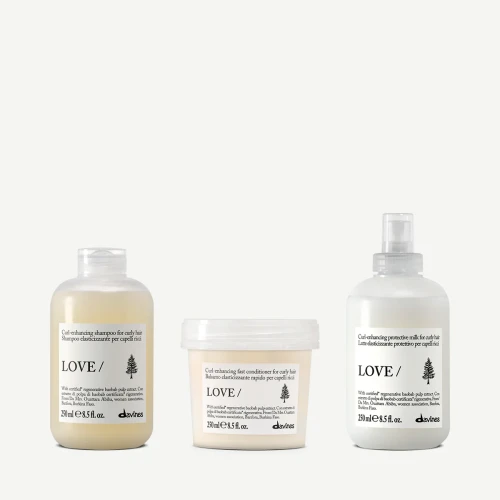 Zestaw Davines LOVE CURL Shampoo 250 ml + LOVE CURL Conditioner 250 ml + LOVE CURL Hair Milk Enhancer 250 ml