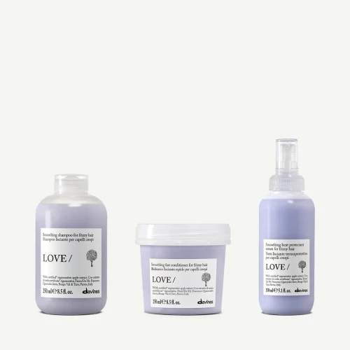 Zestaw Davines LOVE Smoothing Shampoo 250 ml + LOVE Smoothing Conditioner 250 ml + LOVE Smoothing Serum 150 ml