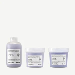 Zestaw Davines New LOVE Smoothing Shampoo 250 ml + LOVE Smoothing Conditioner 250 ml + LOVE Smoothing Mask 250 ml