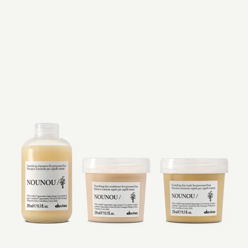 Zestaw Davines NOUNOU Shampoo 250 ml + NOUNOU Conditioner 250 ml + NOUNOU Hair Mask 250 ml