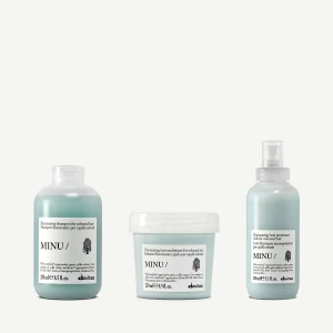 Zestaw Davines New MINU Shampoo 250 ml + MINU Conditioner 250 ml + MINU Milk Color Glow 150 ml