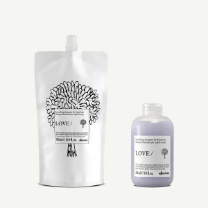 Zestaw Davines New Essential Haircare LOVE Smoothing Szampon 250 ml + LOVE Smoothing Shampoo Refill 500 ml