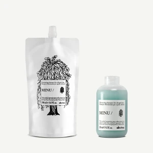 Zestaw Davines New Essential Haircare MINU Szampon 250 ml + MINU Shampoo Refill 500 ml