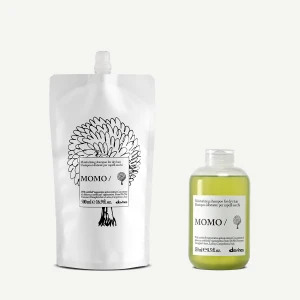 Zestaw Davines New Essential Haircare MOMO Szampon 250 ml + MOMO Shampoo Refill 500 ml