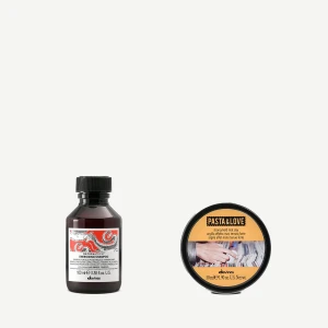 Zestaw Davines Energizing Shampoo 100 ml + Pasta&Love Strong-Hold Mat Clay 50 ml – oczyszczenie skóry głowy i matowa stylizacja włosów