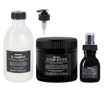 Davines zestaw: szampon z pompką + hair butter + mleczko 50ml
