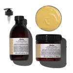 Davines Alchemic Golden zestaw - szampon 280ml z dozownikiem + odżywka 250ml 