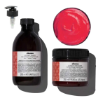 Davines Alchemic Red zestaw - szampon 280ml z dozownikiem + odżywka 250ml